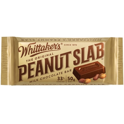 Whittaker's Chocolate Bar Peanut Slab 50g