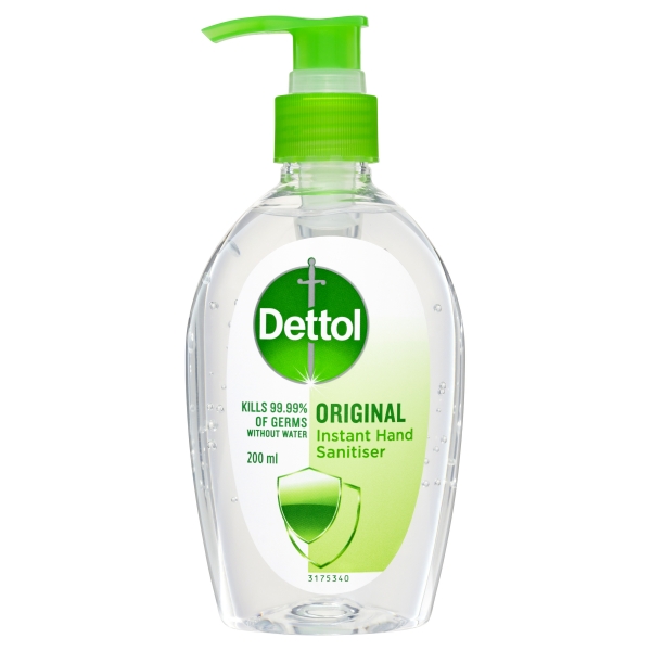 Dettol Liquid Antibacterial Instant Hand Sanitiser 200mL