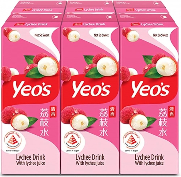 Yeo's Drink Lychee 6 x 250ml