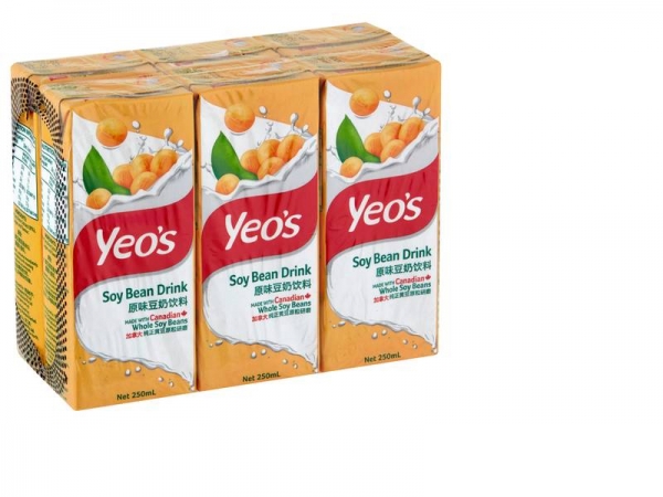 Yeo's Drink Soy Bean 6 x 250ml